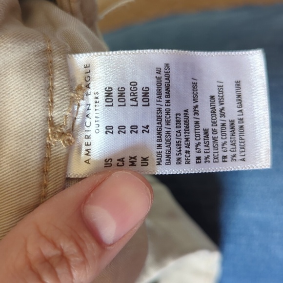 American Eagle Outfitters Light Tan Bootcut Pants Size 20 Long - Picture 3 of 7